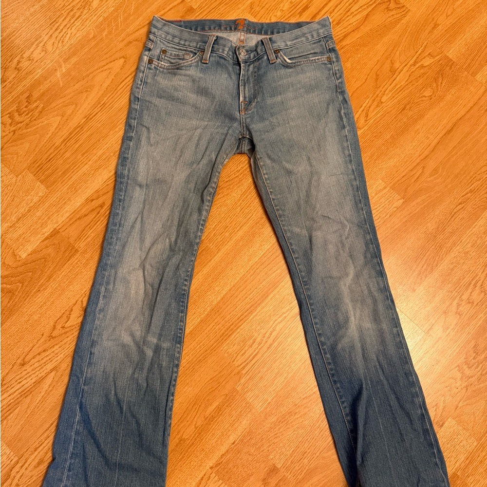 7 For All Mankind Light Blue Flare Jeans women’s